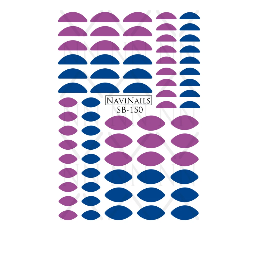 Слайдер Navinails із білою підкладкою об'ємною фольгою Max (SB-150)