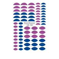 Слайдер Navinails із білою підкладкою об'ємною фольгою Max (SB-150)