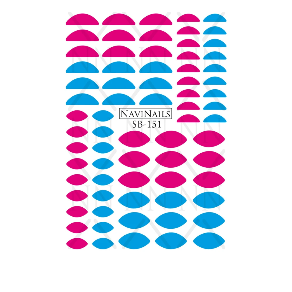 Слайдер Navinails с белой подкладкой объемной фольгой Max (SB-151)