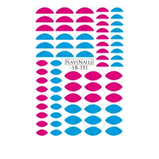 Слайдер Navinails із білою підкладкою об'ємною фольгою Max (SB-151)