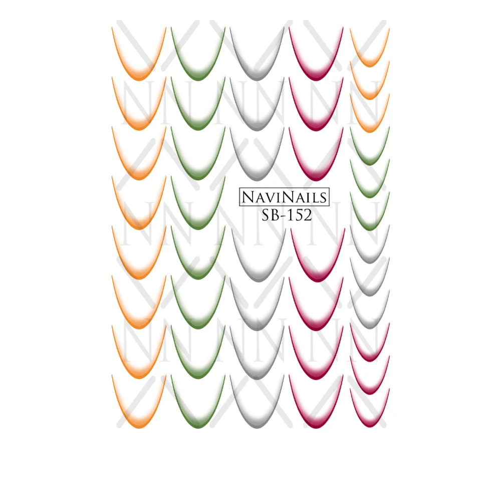 Слайдер Navinails с белой подкладкой объемной фольгой Max (SB-152)