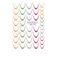 Слайдер Navinails із білою підкладкою об'ємною фольгою Max (SB-152)