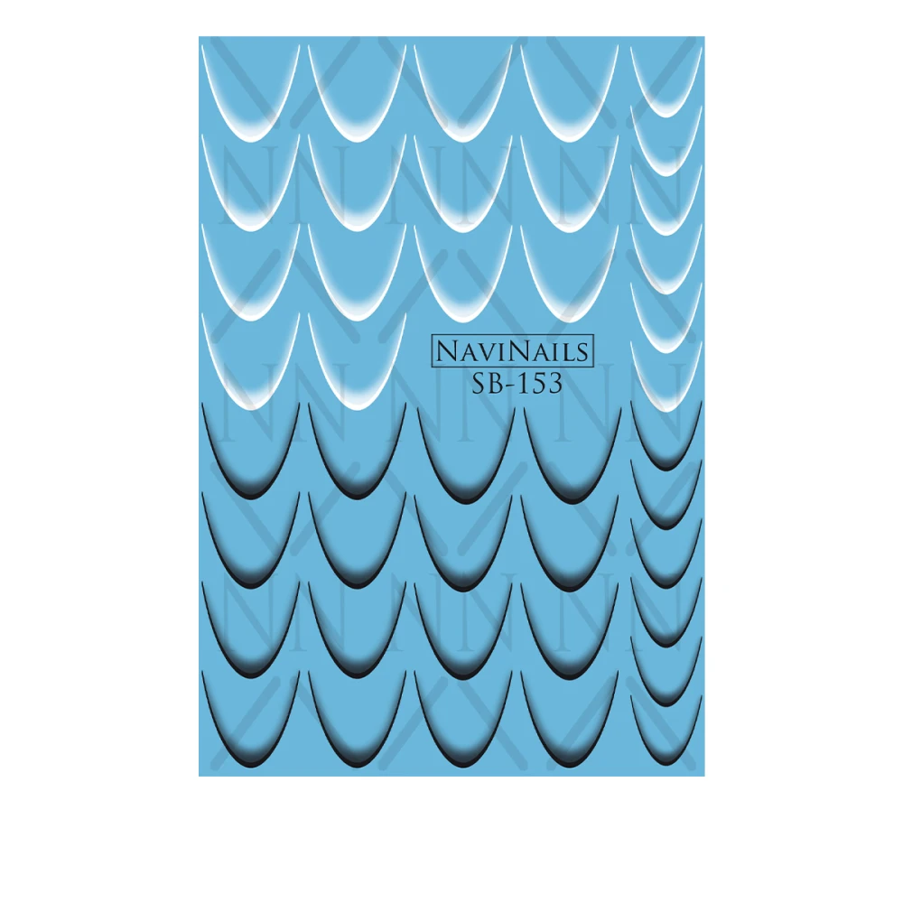 Слайдер Navinails с белой подкладкой/объемной фольгой Max (SB-153)