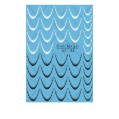 Слайдер Navinails із білою підкладкою/об'ємною фольгою Max (SB-153)