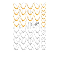 Слайдер Navinails із білою підкладкою/об'ємною фольгою Max (SB-157)