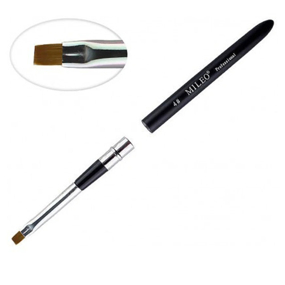 Кисть для геля прямая складная ручка Professional (№4)