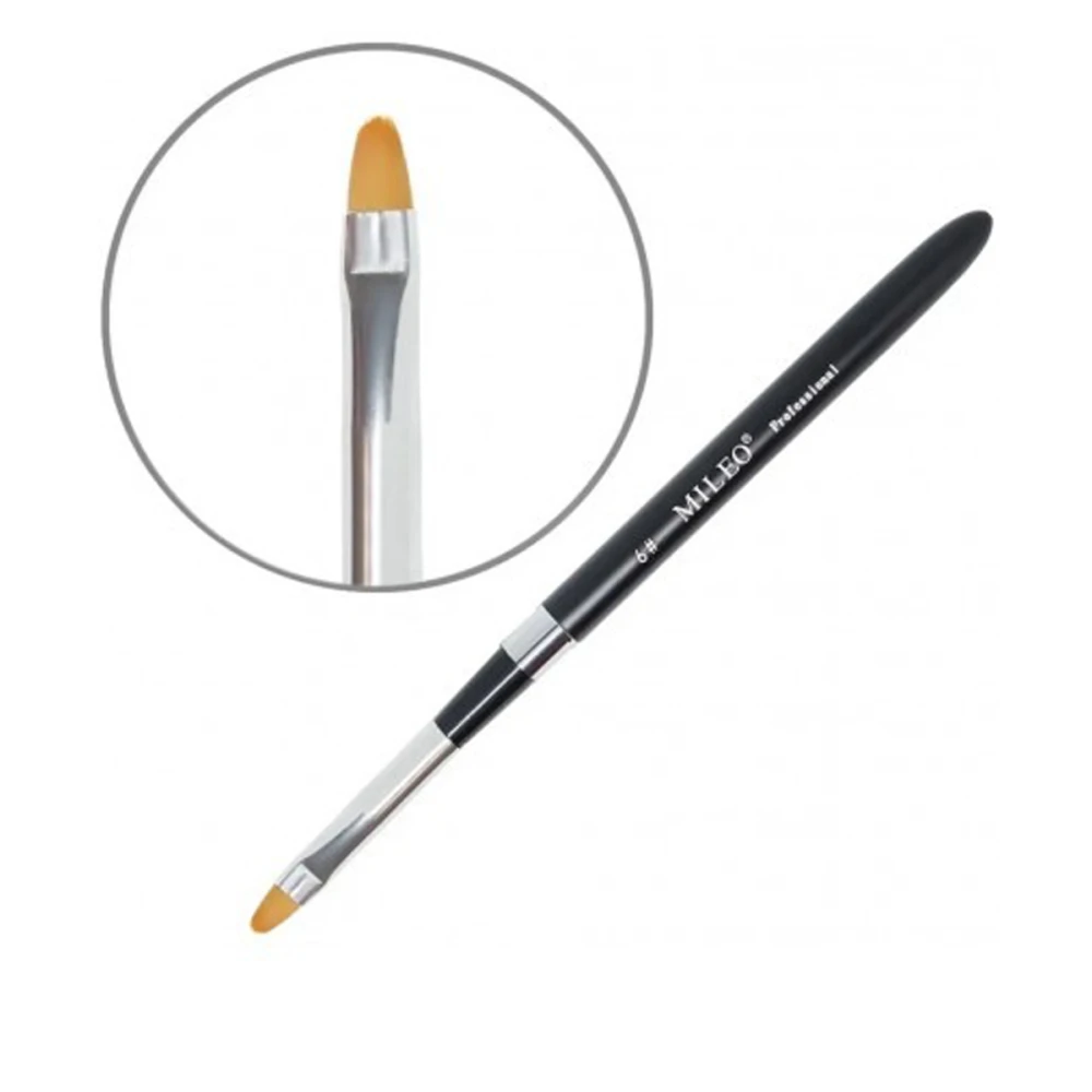 Кисть для геля язычок складная ручка Professional (№6)