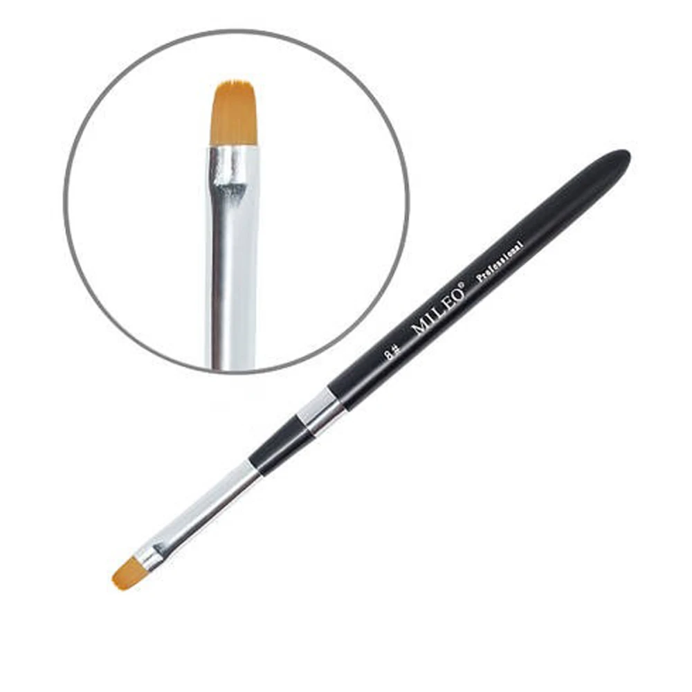 Кисть для геля язычок складная ручка Professional (№8)