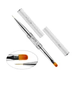 Кисть для геля двухсторонняя + лайнер Professional (№4)