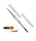 Кисть для геля двухсторонняя + лайнер Professional (№8)