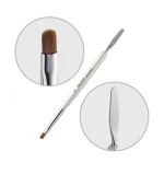 Кисточка язычок для акригеля + лопатка (№4)