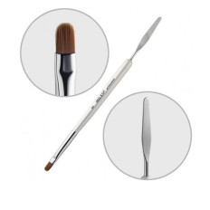 Пензлик язичок для акригелю + лопатка (№6)