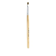 Пензель для брів прямий коричневий світла ручка Professional (№4)
