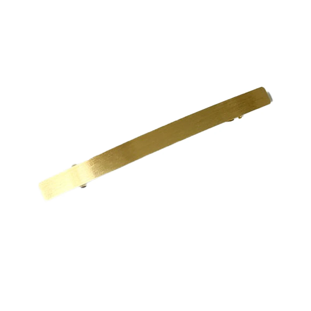 Шпилька-автомат тонкий гладкий прямокутник золото 11 см