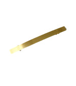 Шпилька-автомат тонкий гладкий прямокутник золото 11 см