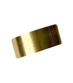 Шпилька-автомат широкий прямокутник золото 5 см