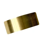 Заколка-автомат широкая прямоугольная золото 8 см