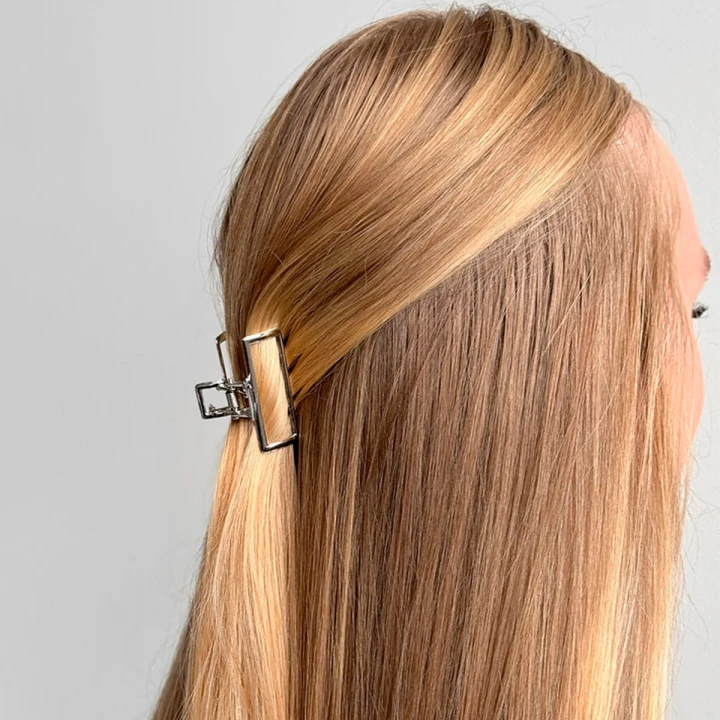 Краб бабочка прямоугольная серебро 4 см