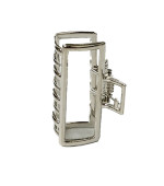 Краб бабочка прямокутна срібло 4 см