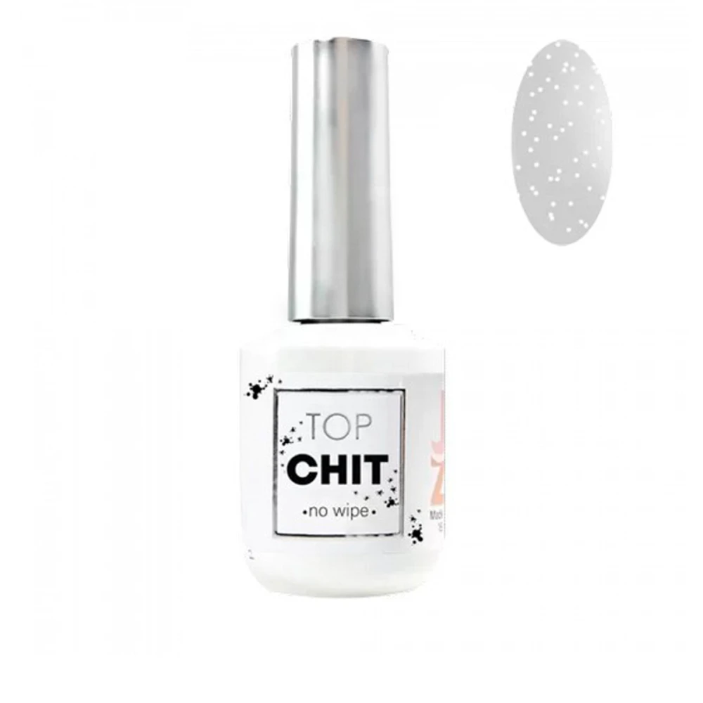 Топ-декор матовий JZ CHIT White для гель-лаку 15 мл