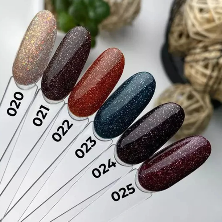 Гель лак Saga Fiery gel светоотражающий 8/9 мл (023)