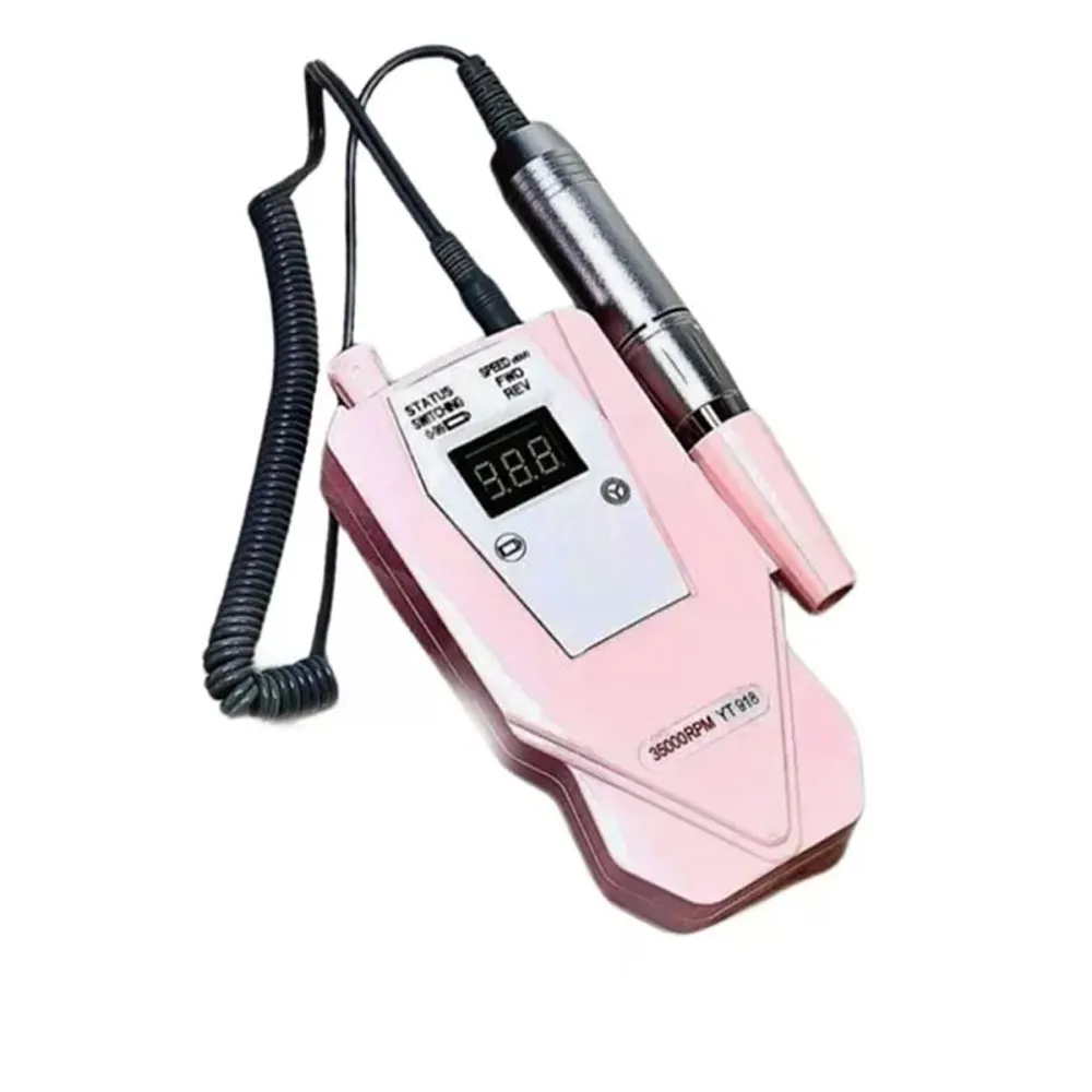 Фрезер портативний YT-918 на 45W 30000 об (Pink)