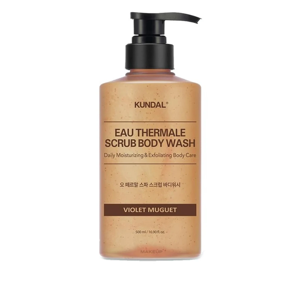 Гель-скраб для тела  Kundal Eau Thermal Scrub Body Wash (Violet Muguet) 500 мл
