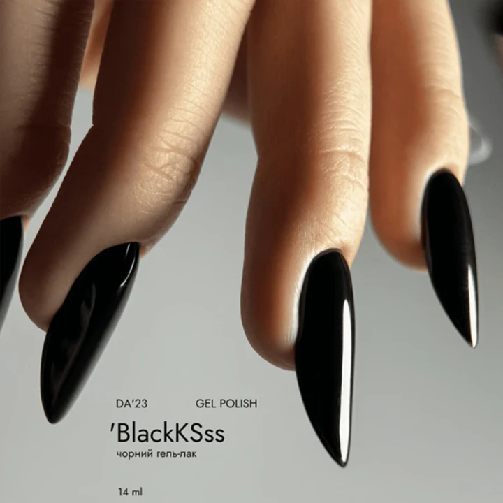 Гель-лак DA_23 14 мл (BlackKSss (чорний-чорний))