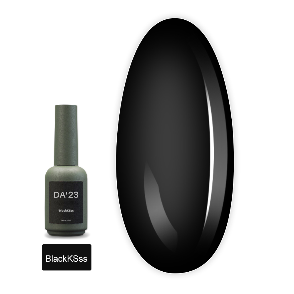 Гель-лак DA_23 14 мл (BlackKSss (чорний-чорний))