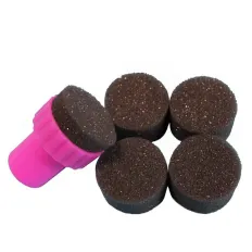 Штамп для стемпінгу для омбре з малиновою ручкою + 4 запаски