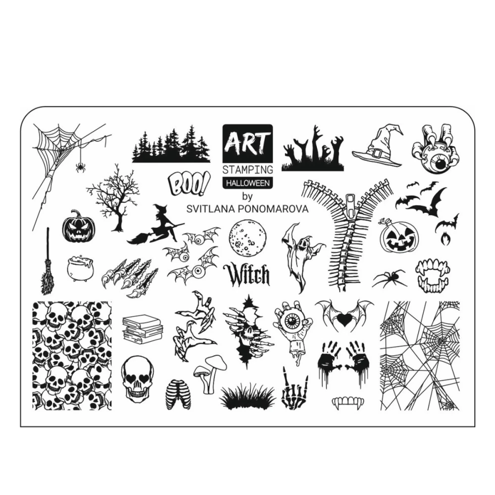 Пластина для стемпинга ART Stamping Mini (Halloween)