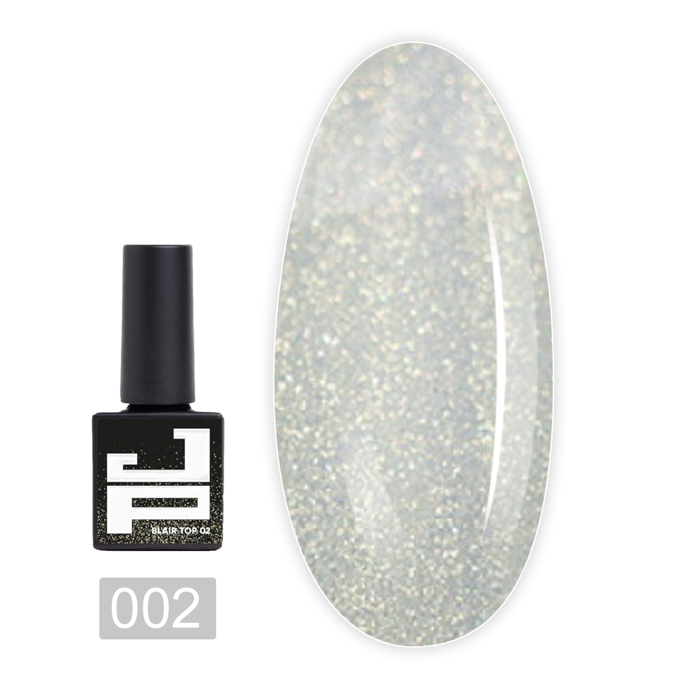 Закріплювач для гель-лаку з ефектом Blair Top Coat 10 мл (02)