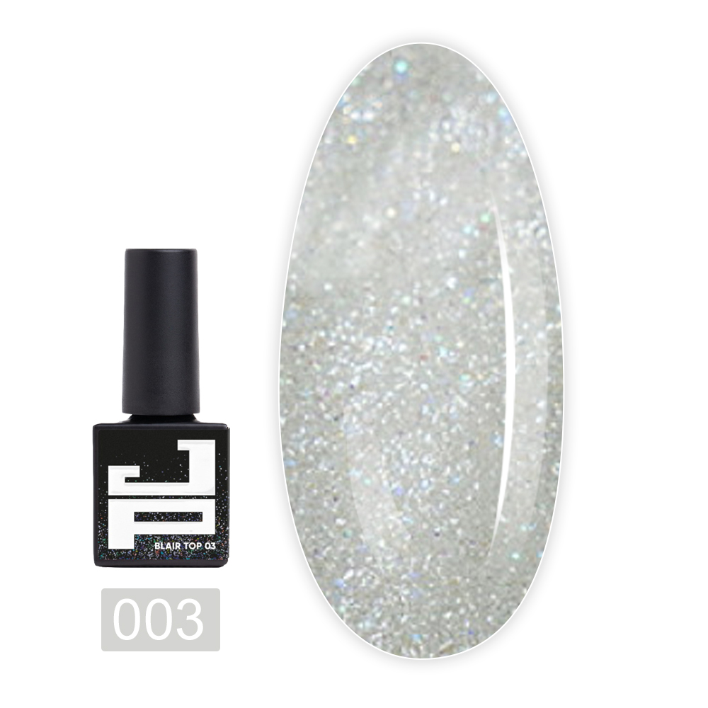 Закрепитель для гель лака с эффектом Blair Top Coat 10 мл (03)