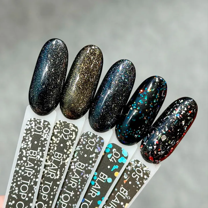 Закрепитель для гель лака с эффектом Blair Top Coat 10 мл (04)