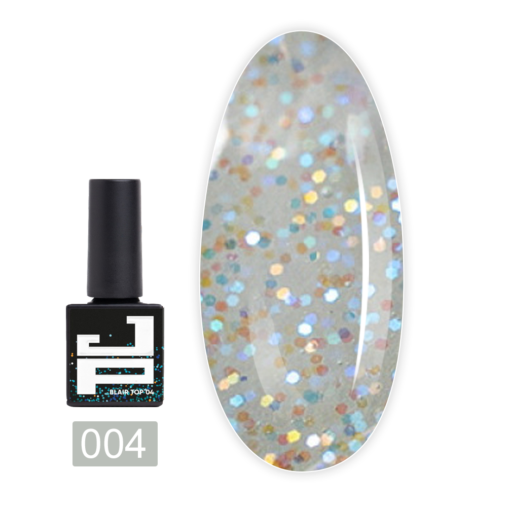 Закрепитель для гель лака с эффектом Blair Top Coat 10 мл (04)