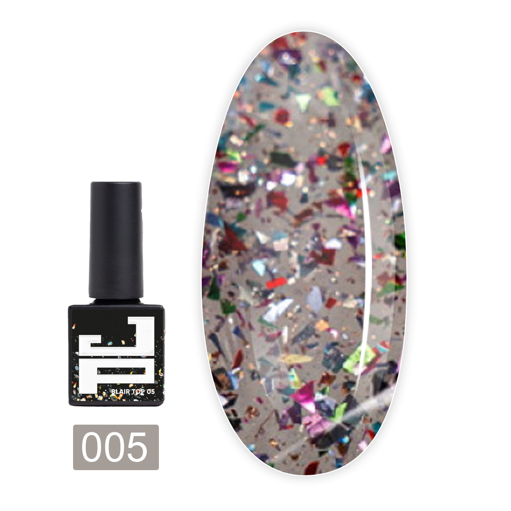 Закріплювач для гель-лаку з ефектом Blair Top Coat 10 мл (05)