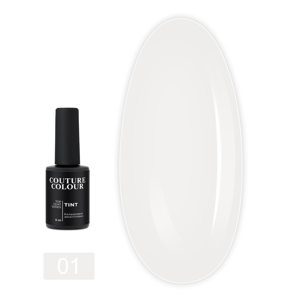 Топ без липкого шару COUTURE Colour Tint Top Coat 9мл (01)