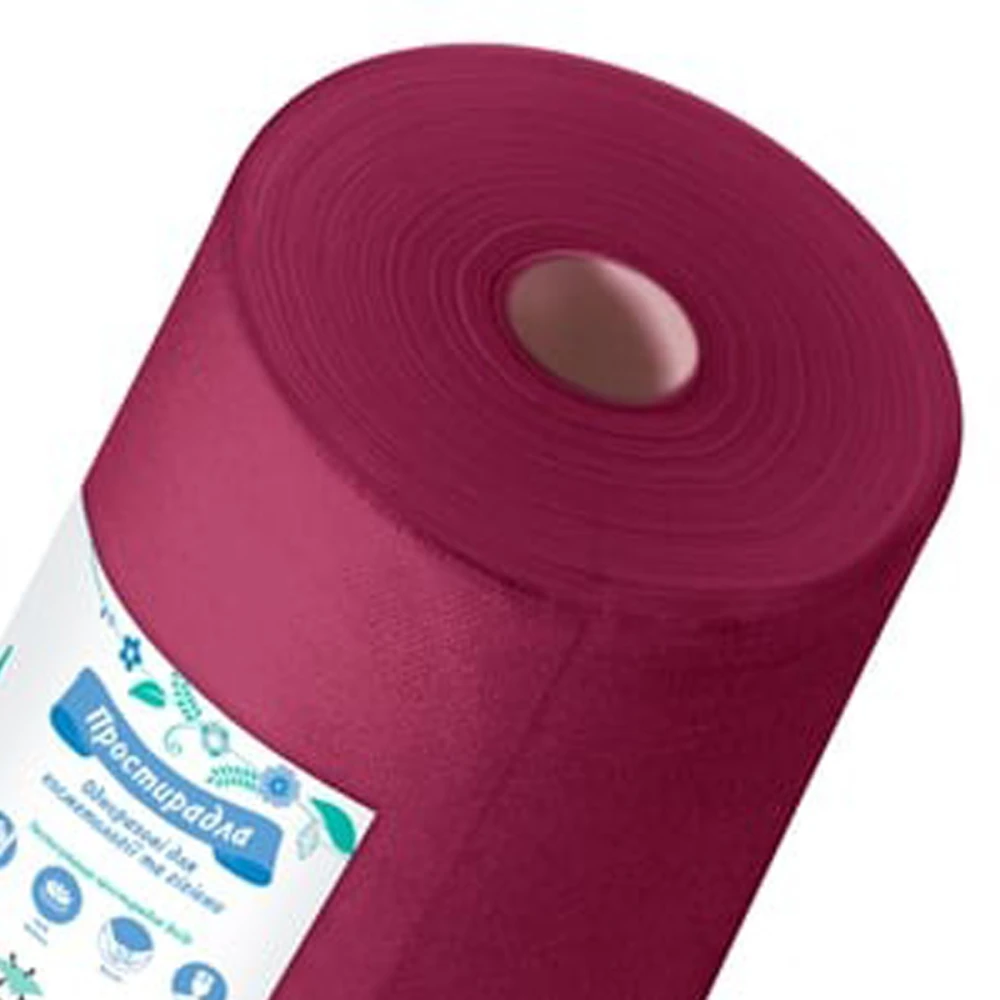 Простирадло PANNI MLADA ПМ 0,6 х100 м рулон (Бордовий)