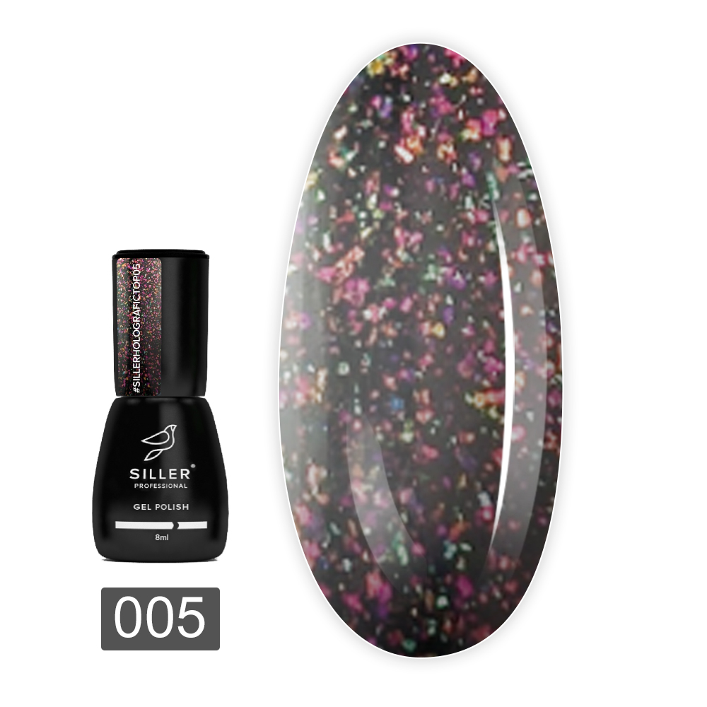 Топ Shine No Wipe Голографик 8 мл (005)