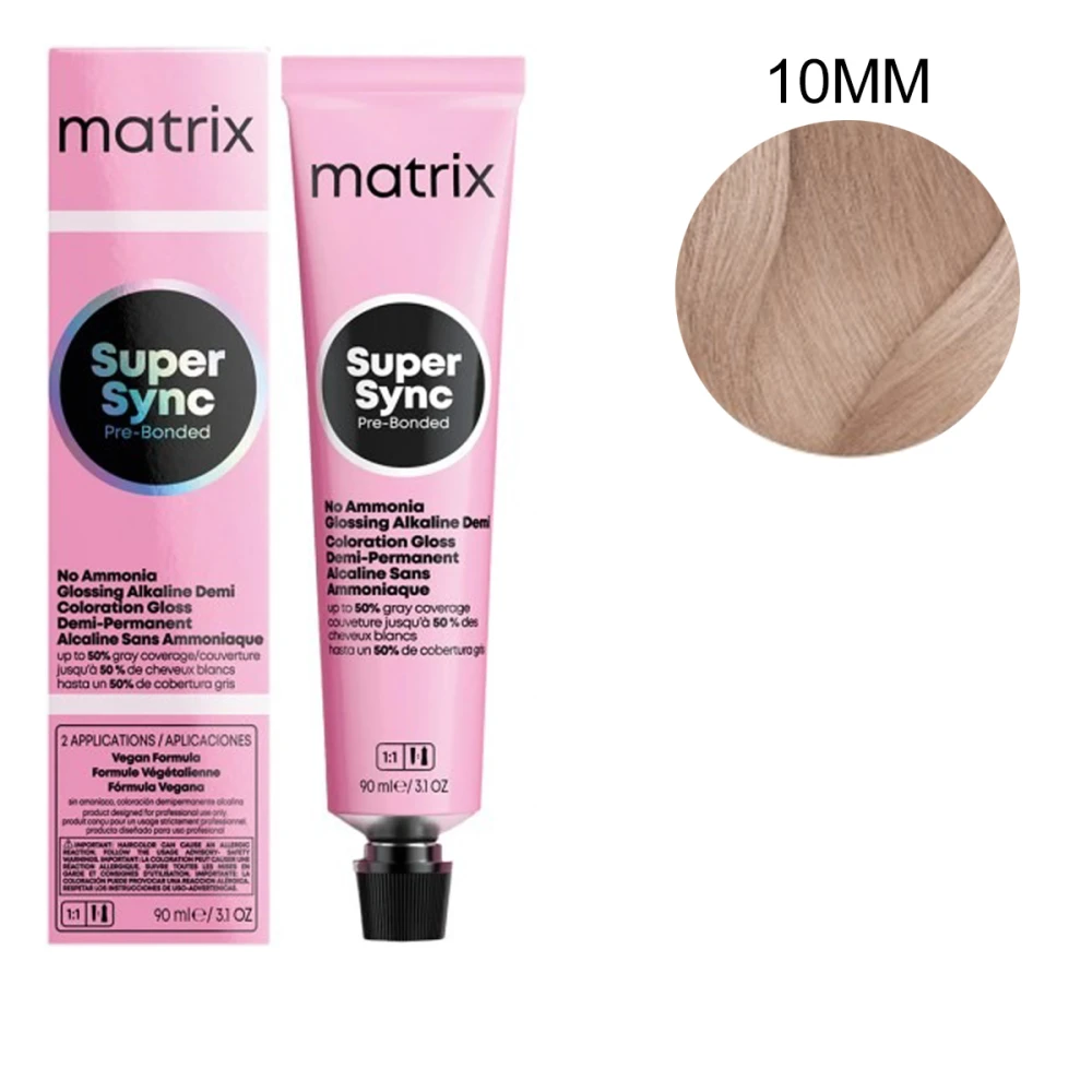 Фарба для волосся Matrix без аміаку SUPER SYNC 90 мл (10MM)