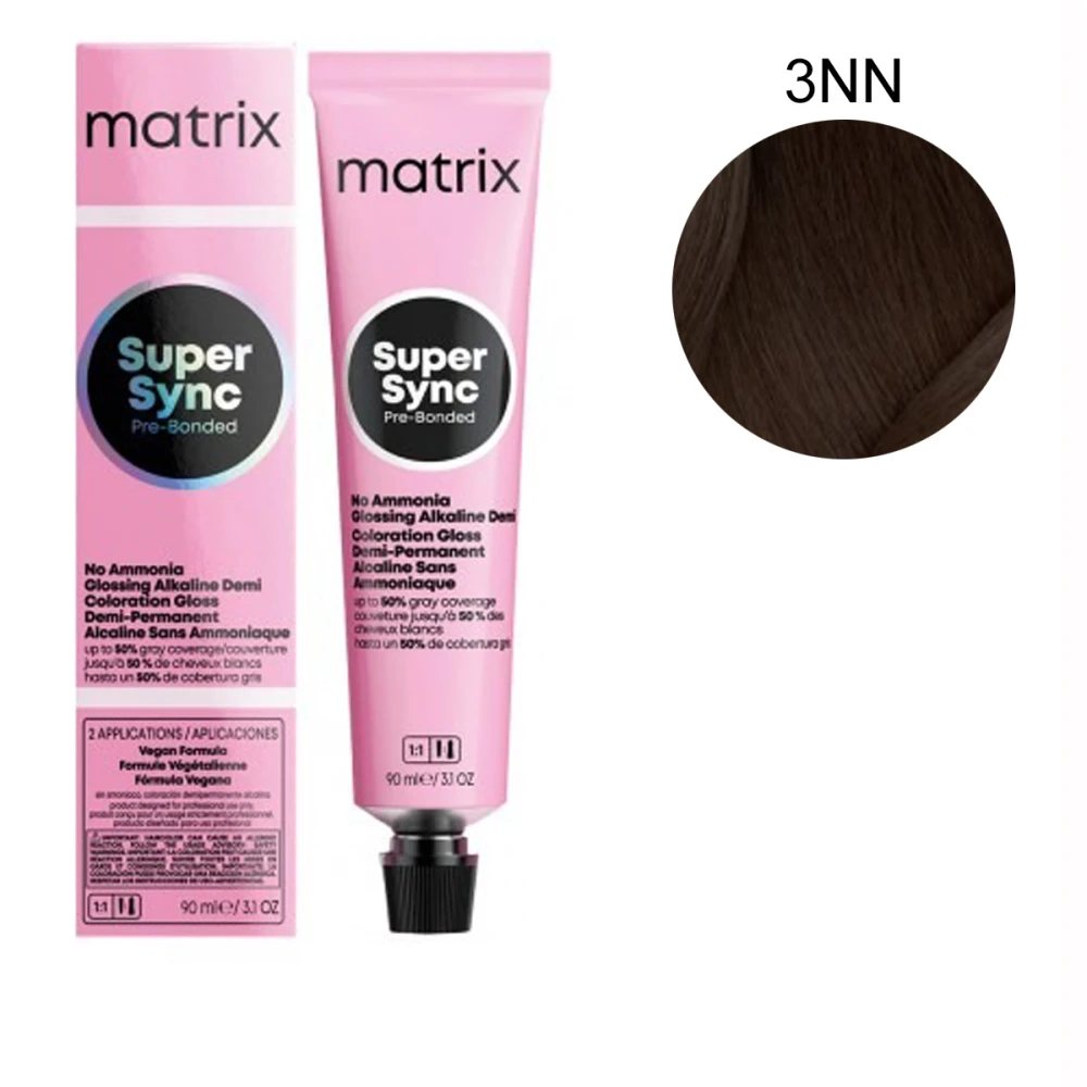 Краска для волос Matrix без аммиака SUPER SYNC 90 мл (3NN)
