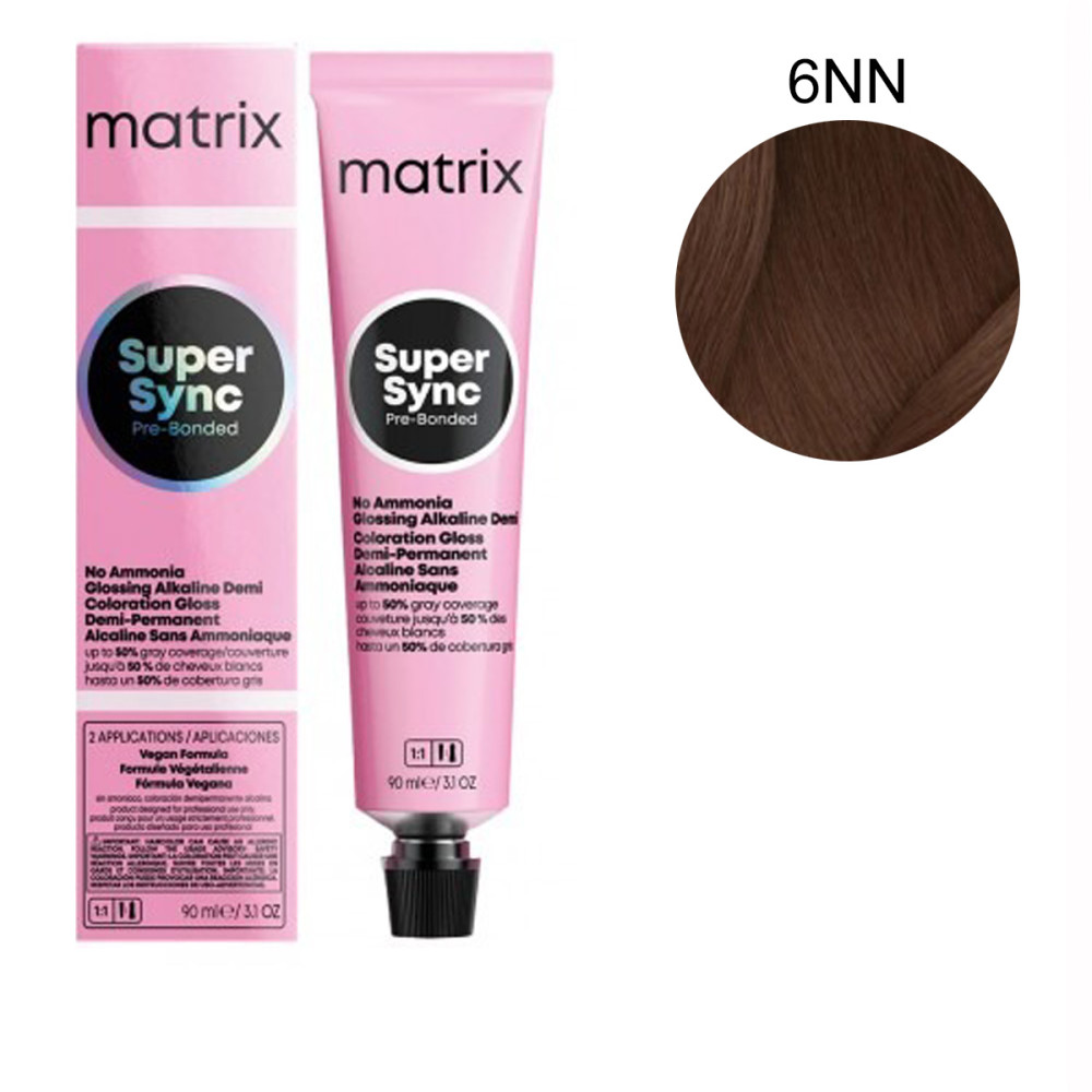 Краска для волос Matrix без аммиака SUPER SYNC 90 мл (6NN)