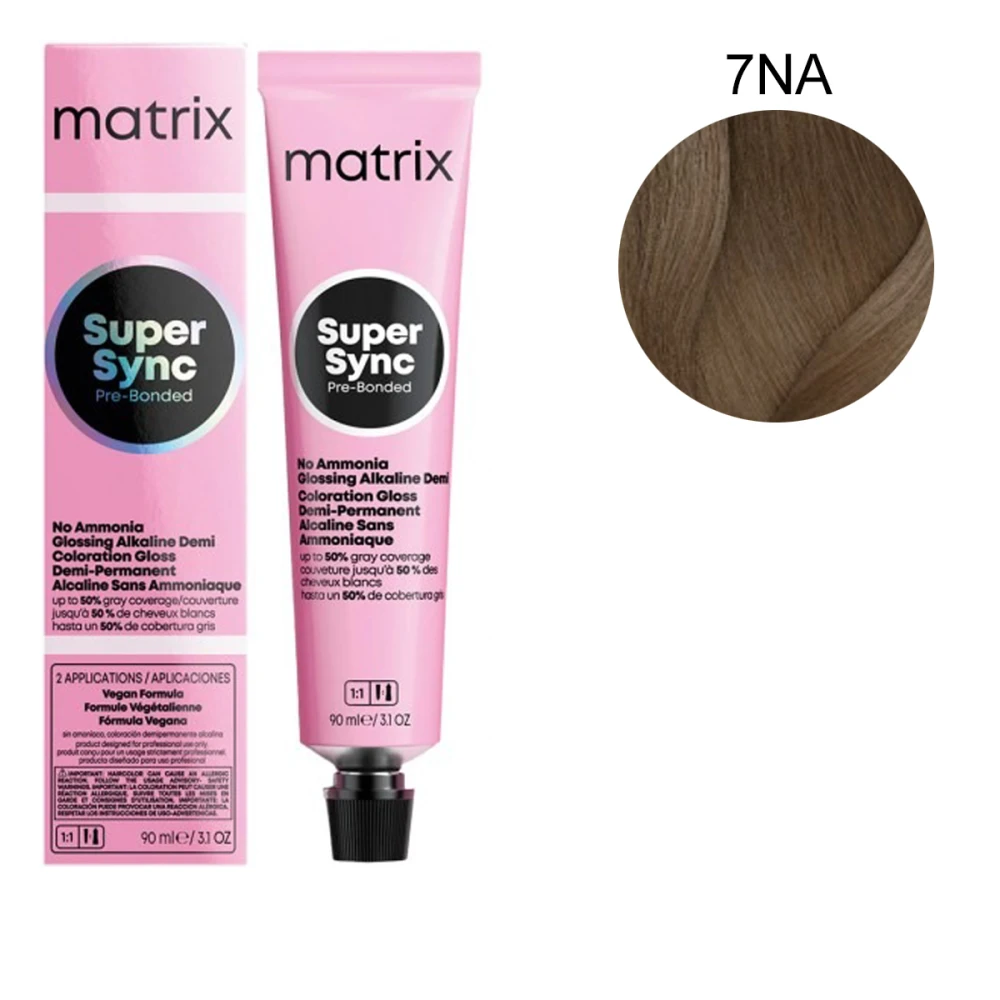 Краска для волос Matrix без аммиака SUPER SYNC 90 мл (7NA)