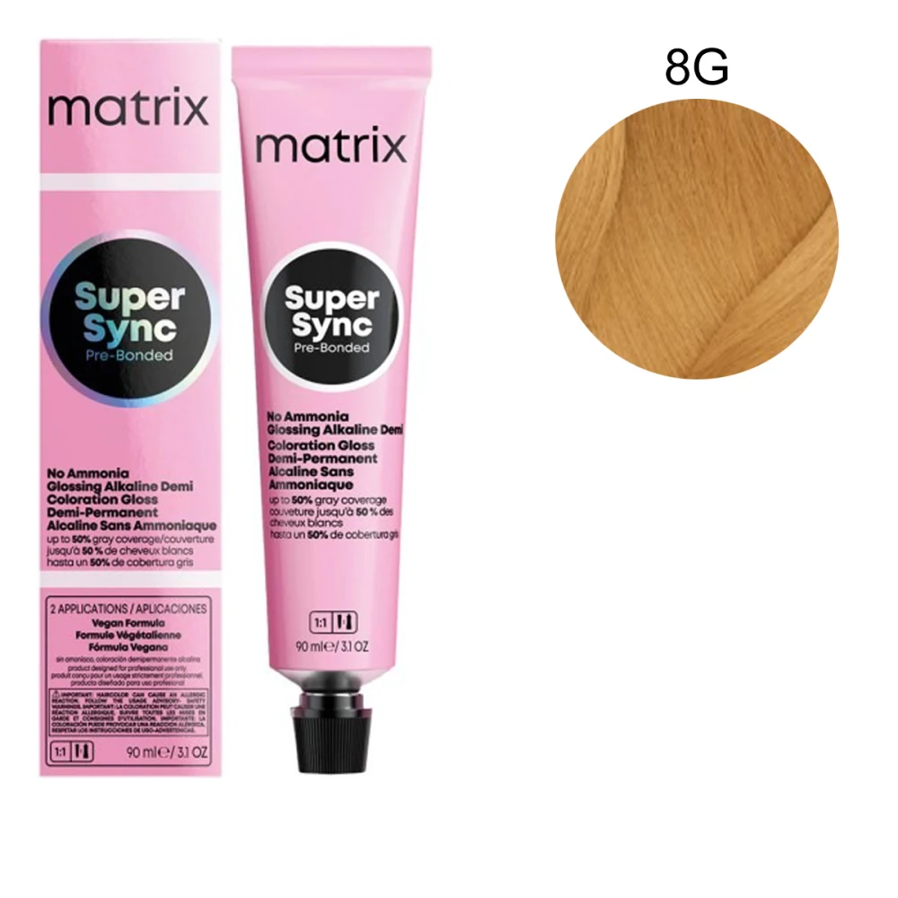Краска для волос Matrix без аммиака SUPER SYNC 90 мл (8G)
