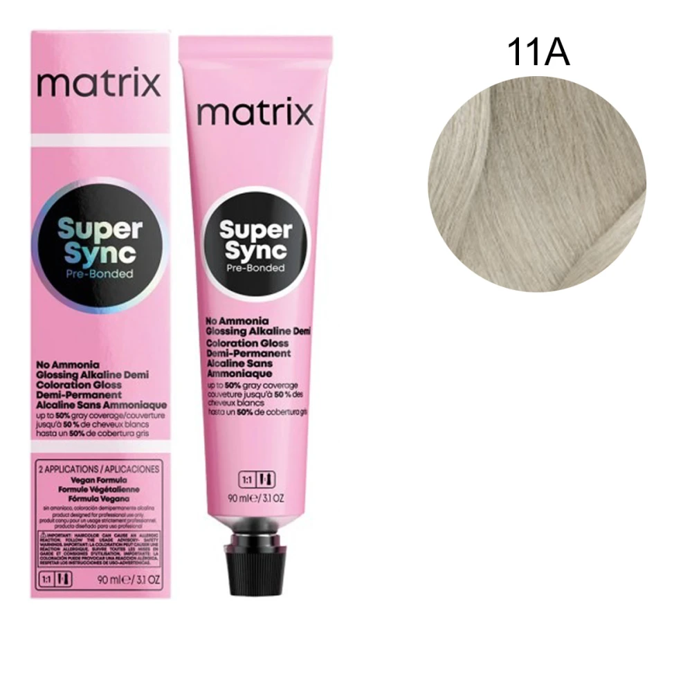 Краска для волос Matrix без аммиака SUPER SYNC 90 мл (11A)