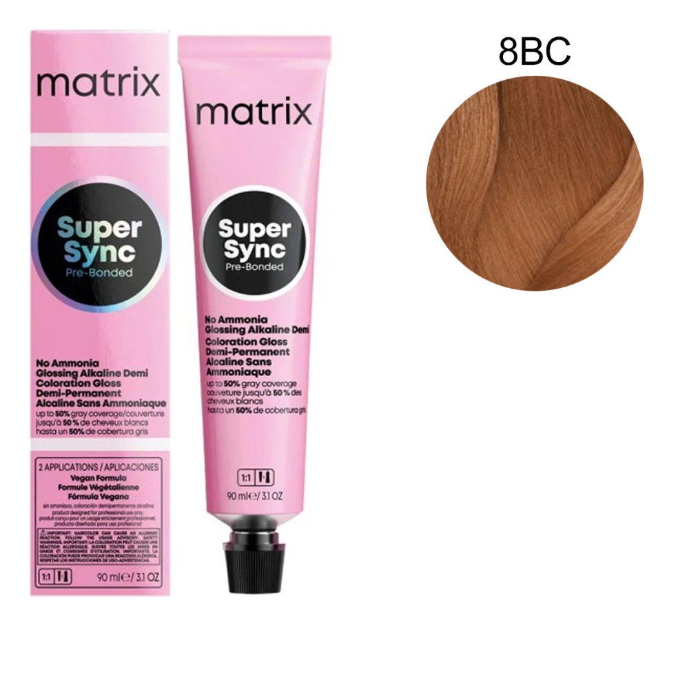 Краска для волос Matrix без аммиака SUPER SYNC 90 мл (8BC)