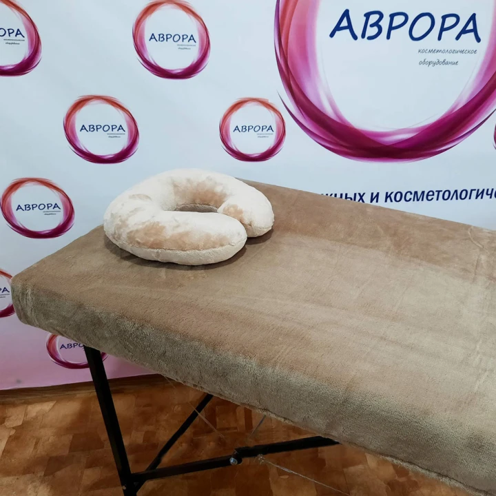 Чохол махровий на кушетку масажний стіл Аврора багаторазовий (Капучино (темно-бежевий))