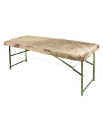 Чехол махровый на кушетку массажный стол Аврора многоразовый (Капучино (темно-бежевый))