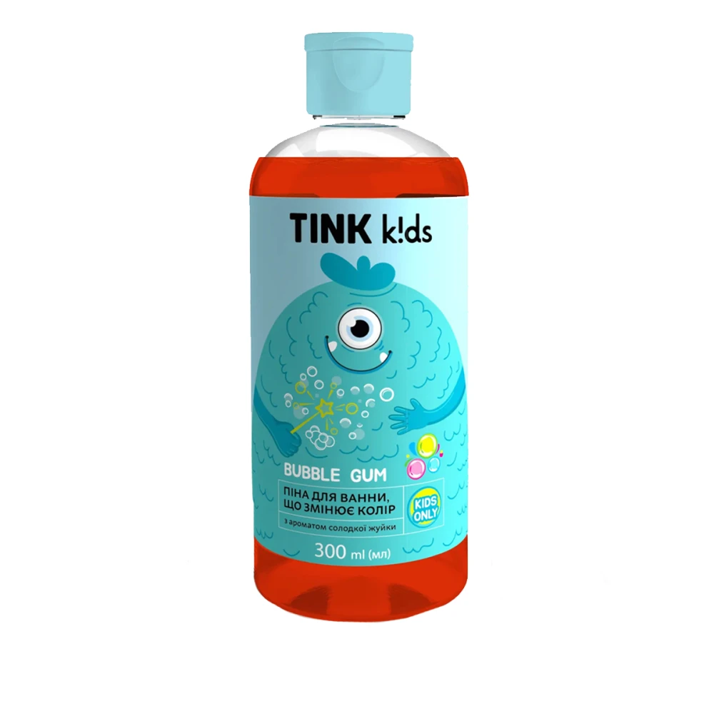 Детская пена для ванной Tink kids 300 мл (Bubble Gum)