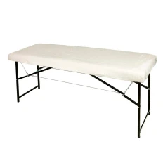 Чохол махровий на кушетку, масажний стіл багаторазовий (Білий)